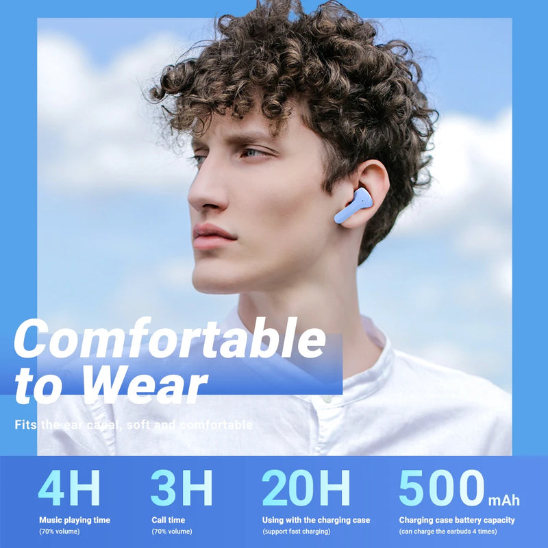 ACEFAST T6 TWS Fone de ouvido sem fio Bluetooth 5.0
