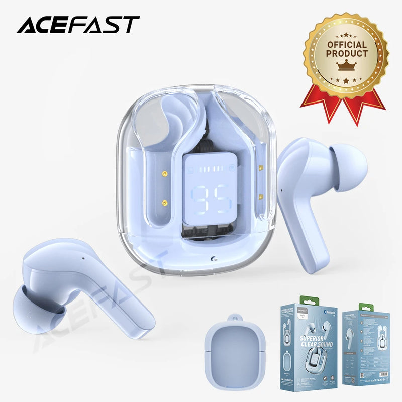 ACEFAST T6 TWS Fone de ouvido sem fio Bluetooth 5.0